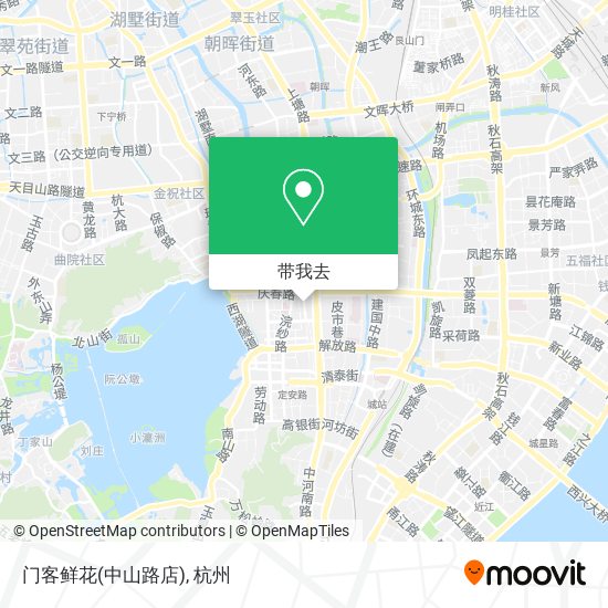 门客鲜花(中山路店)地图