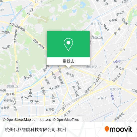 杭州代格智能科技有限公司地图