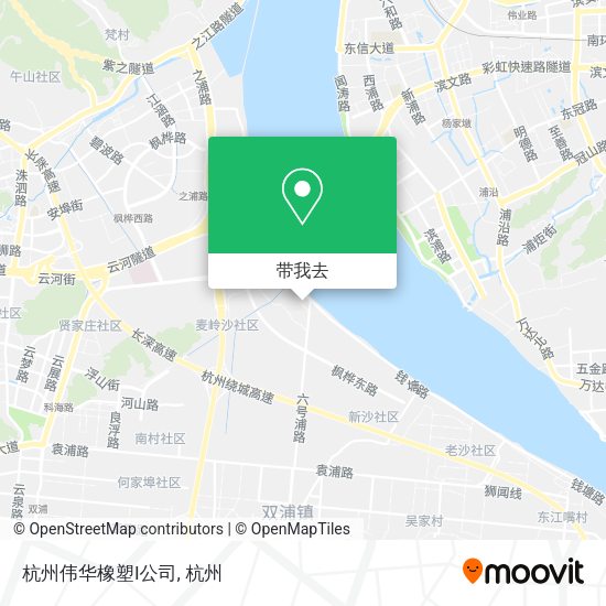 杭州伟华橡塑I公司地图