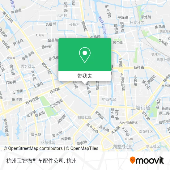 杭州宝智微型车配件公司地图