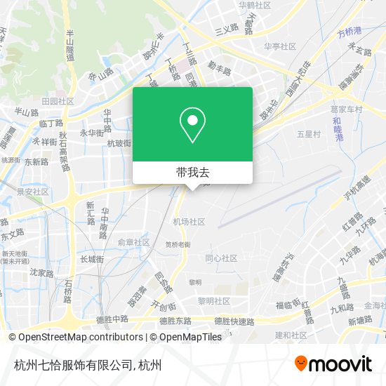 杭州七恰服饰有限公司地图