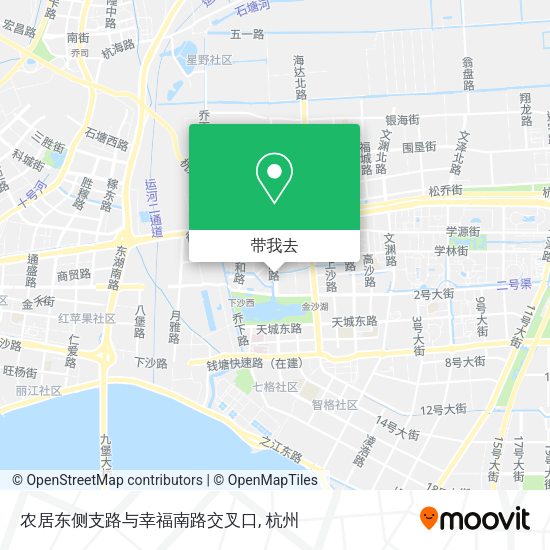 农居东侧支路与幸福南路交叉口地图