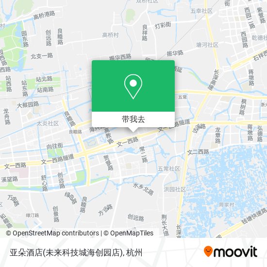 亚朵酒店(未来科技城海创园店)地图