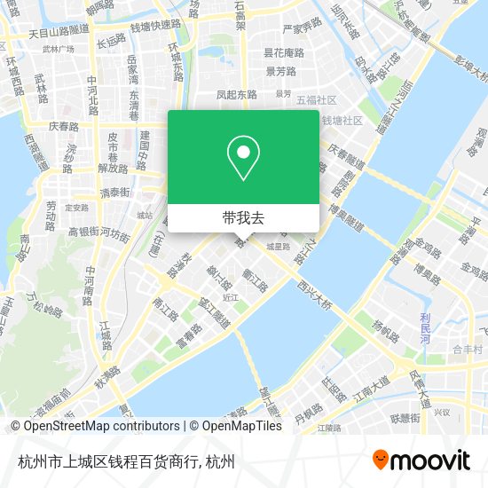 杭州市上城区钱程百货商行地图