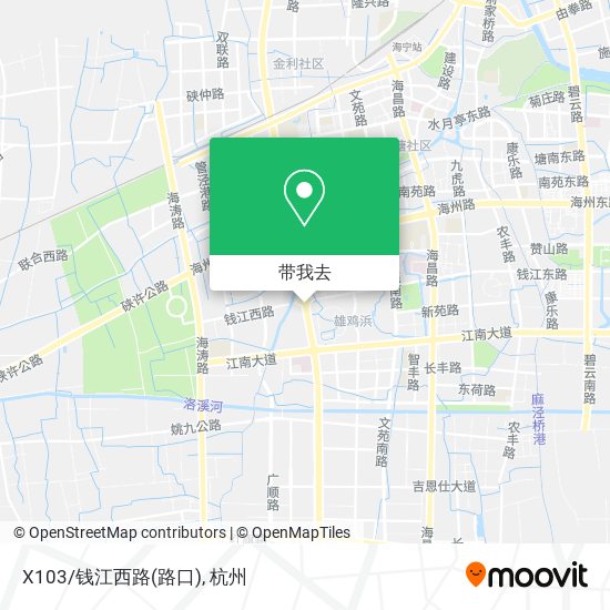 X103/钱江西路(路口)地图