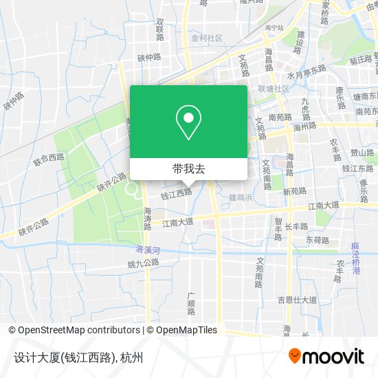 设计大厦(钱江西路)地图