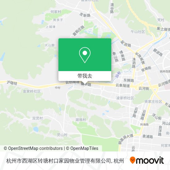 杭州市西湖区转塘村口家园物业管理有限公司地图