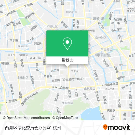 西湖区绿化委员会办公室地图