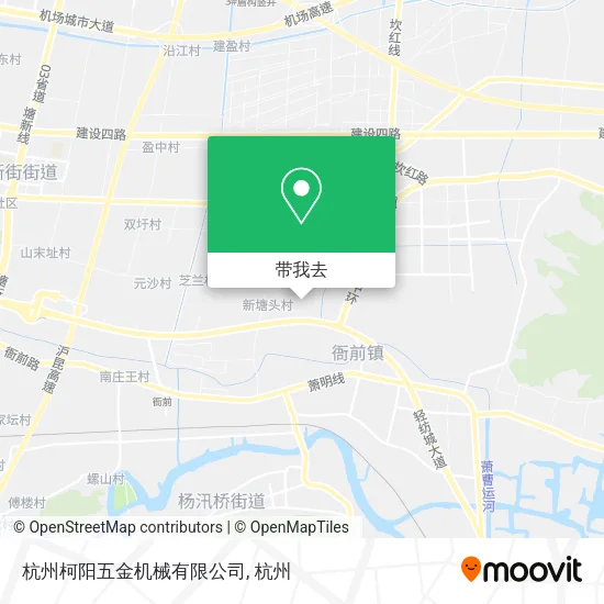 杭州柯阳五金机械有限公司地图