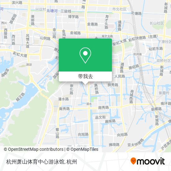 杭州萧山体育中心游泳馆地图