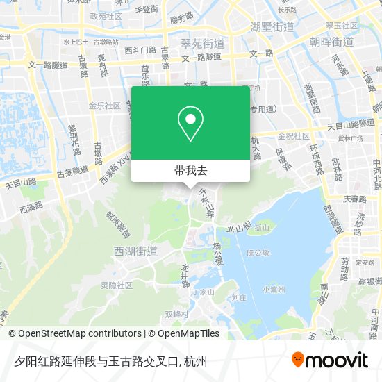 夕阳红路延伸段与玉古路交叉口地图