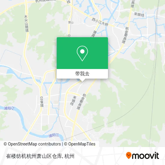崔楼纺机杭州萧山区仓库地图