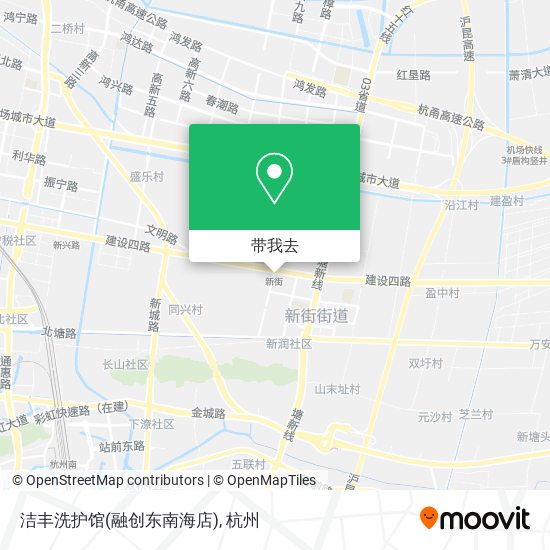 洁丰洗护馆(融创东南海店)地图