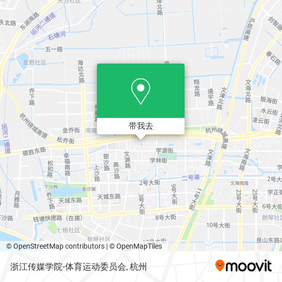 浙江传媒学院-体育运动委员会地图