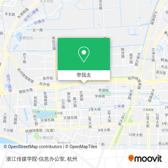 浙江传媒学院-信息办公室地图