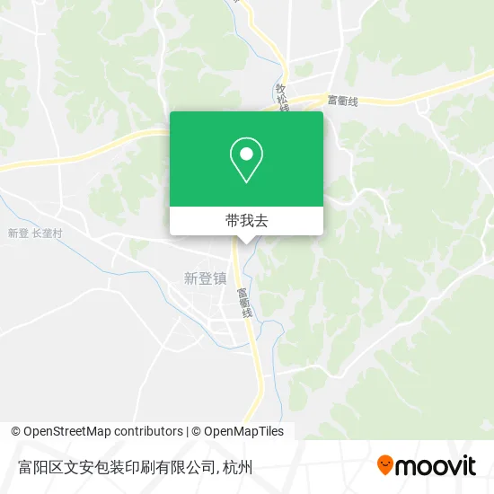 富阳区文安包装印刷有限公司地图