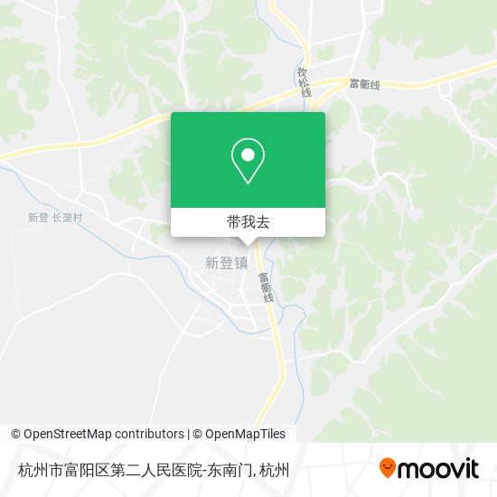 杭州市富阳区第二人民医院-东南门地图