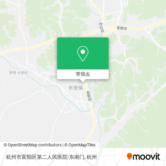杭州市富阳区第二人民医院-东南门地图