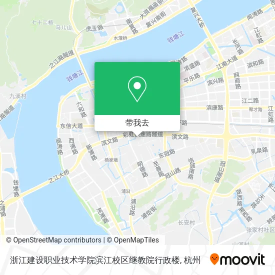 浙江建设职业技术学院滨江校区继教院行政楼地图