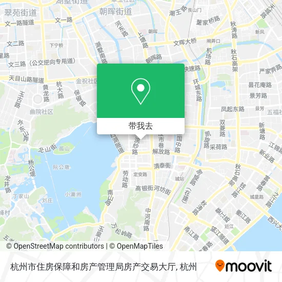 杭州市住房保障和房产管理局房产交易大厅地图