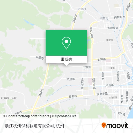 浙江杭州保利轨道有限公司地图