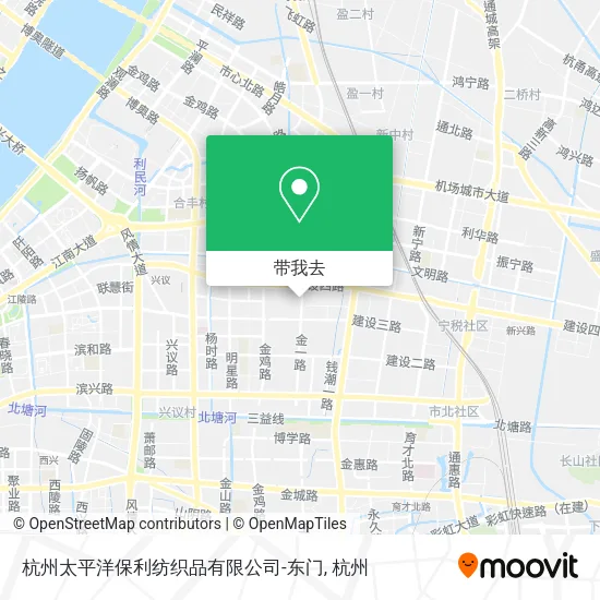 杭州太平洋保利纺织品有限公司-东门地图