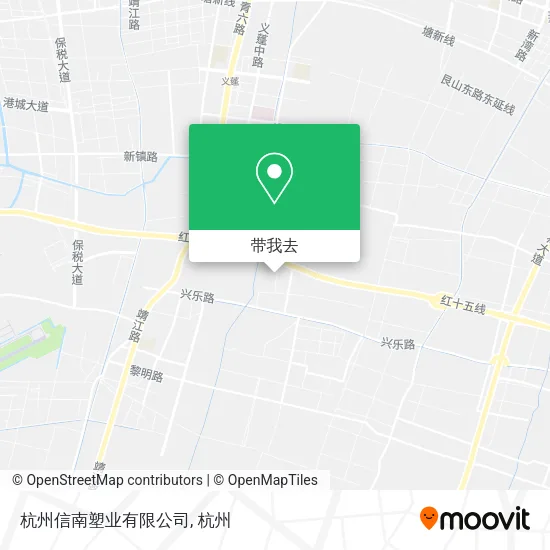 杭州信南塑业有限公司地图