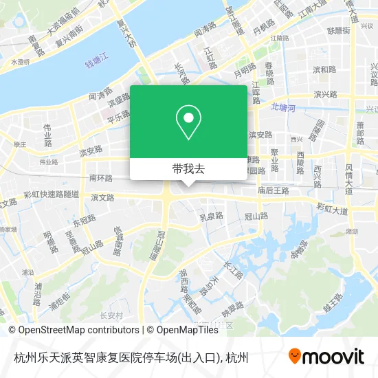 杭州乐天派英智康复医院停车场(出入口)地图