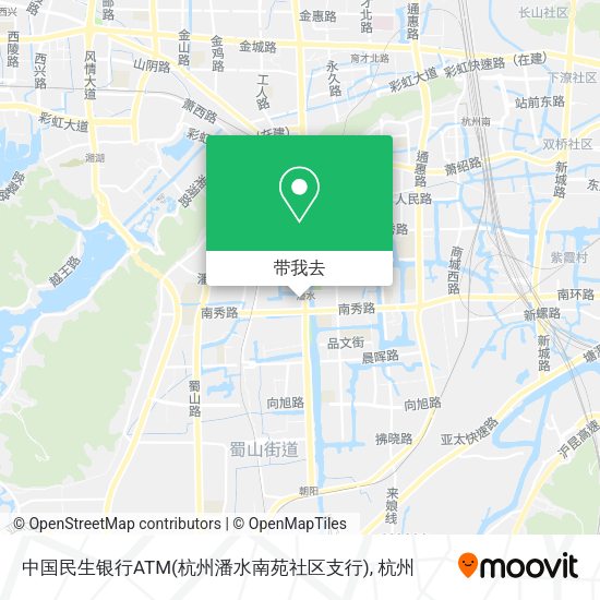 中国民生银行ATM(杭州潘水南苑社区支行)地图