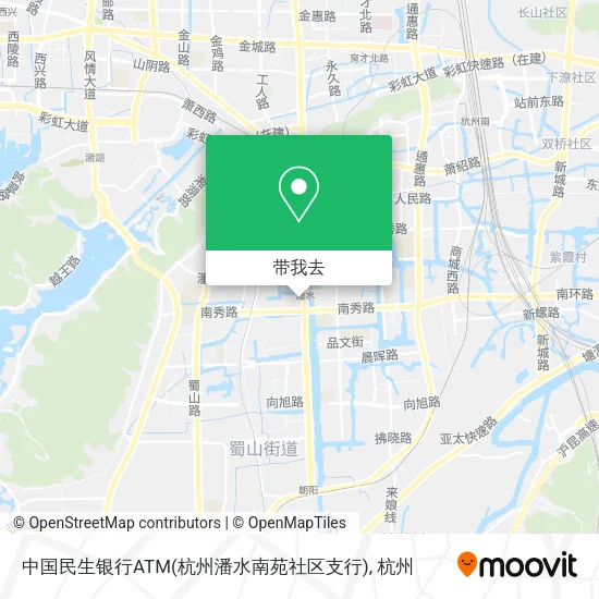 中国民生银行ATM(杭州潘水南苑社区支行)地图