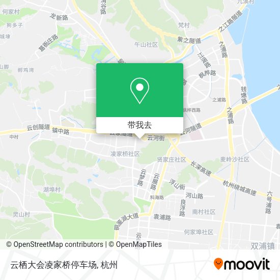 云栖大会凌家桥停车场地图
