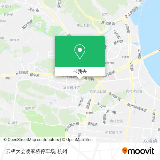 云栖大会凌家桥停车场地图