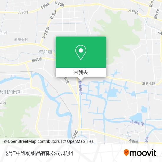 浙江中逸纺织品有限公司地图