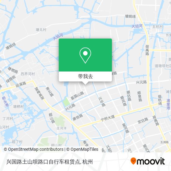 兴国路土山坝路口自行车租赁点地图