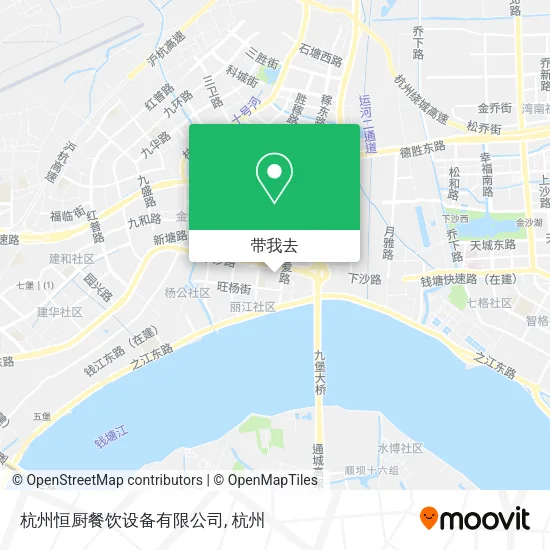 杭州恒厨餐饮设备有限公司地图