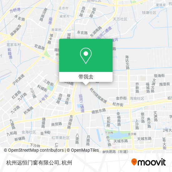 杭州远恒门窗有限公司地图