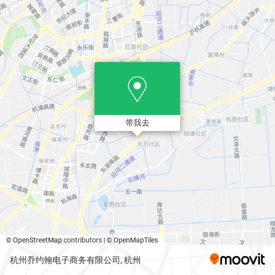 杭州乔约翰电子商务有限公司地图