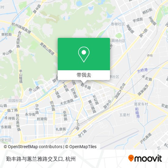 勤丰路与蕙兰雅路交叉口地图