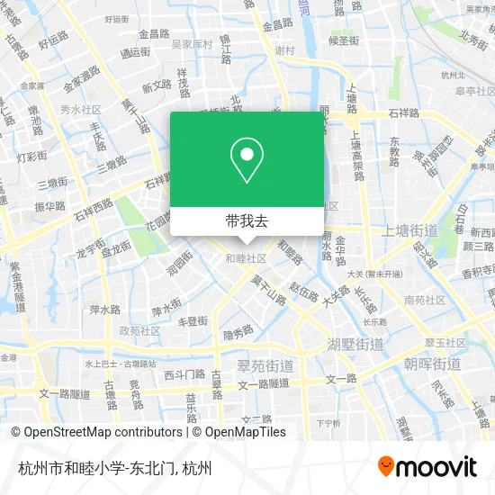 杭州市和睦小学-东北门地图