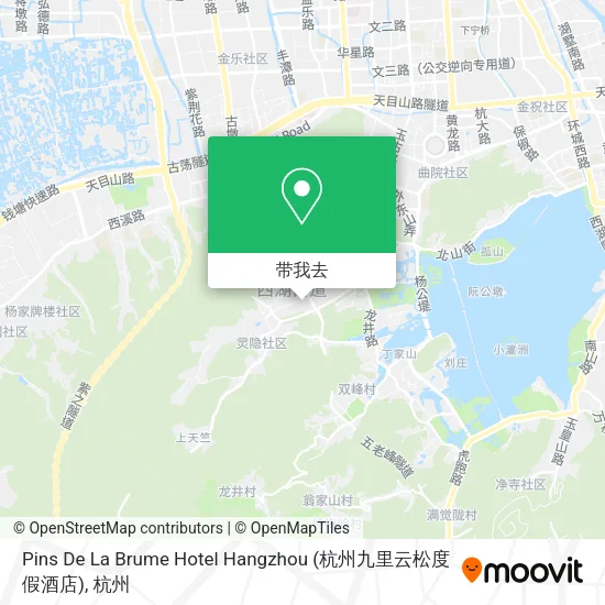 Pins De La Brume Hotel Hangzhou (杭州九里云松度假酒店)地图
