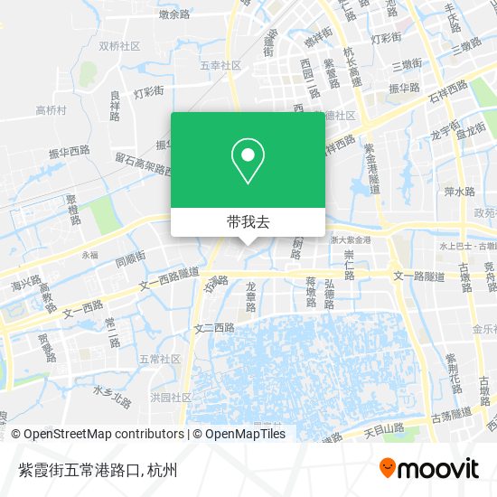 紫霞街五常港路口地图