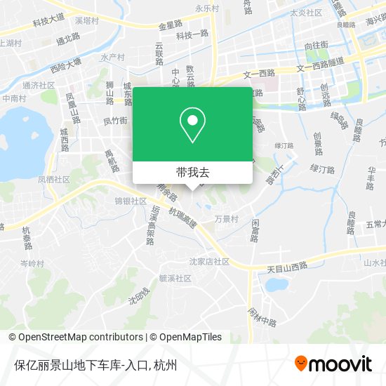 保亿丽景山地下车库-入口地图