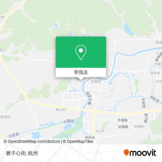 磨子心街地图
