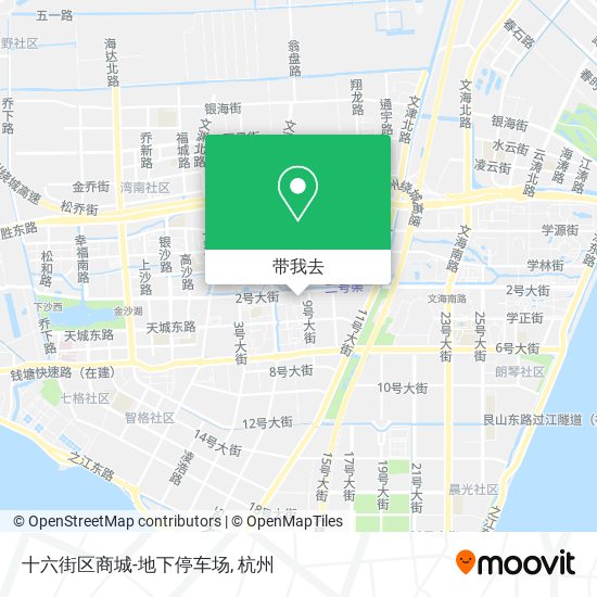 十六街区商城-地下停车场地图