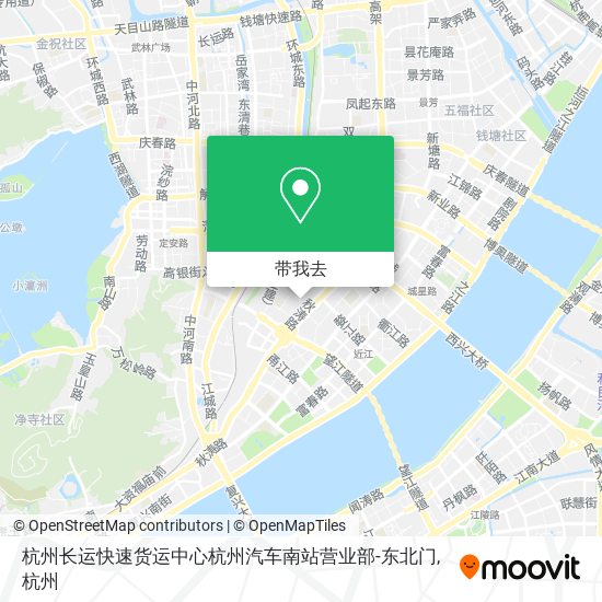 杭州长运快速货运中心杭州汽车南站营业部-东北门地图