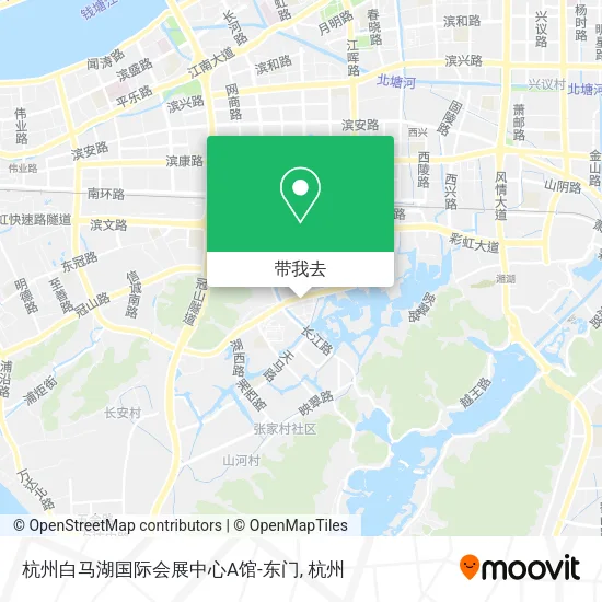 杭州白马湖国际会展中心A馆-东门地图