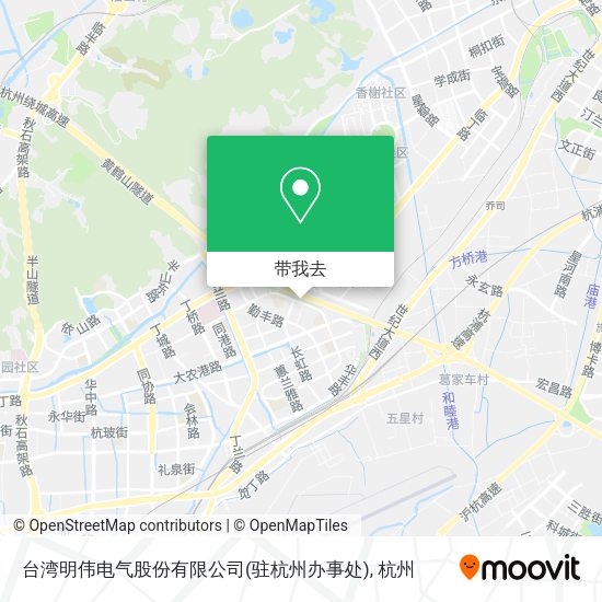 台湾明伟电气股份有限公司(驻杭州办事处)地图