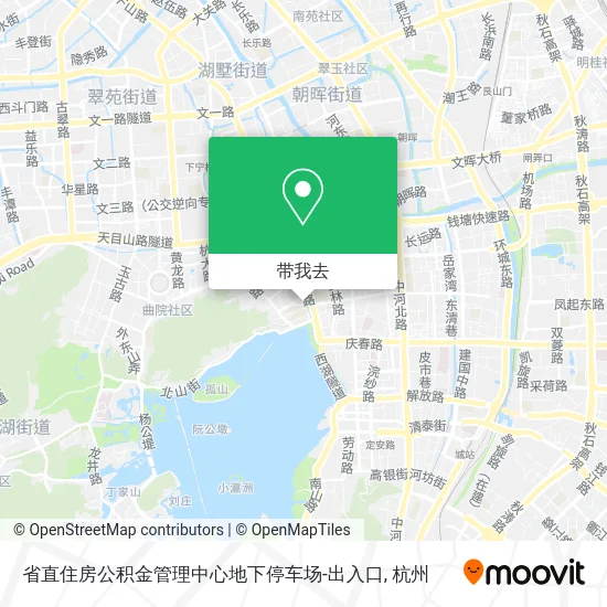 省直住房公积金管理中心地下停车场-出入口地图