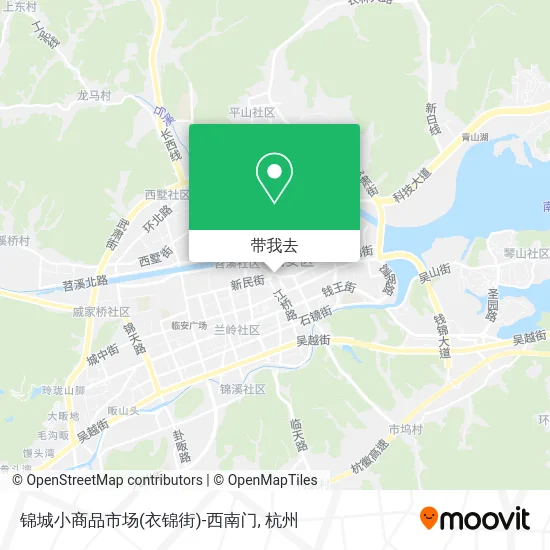 锦城小商品市场(衣锦街)-西南门地图