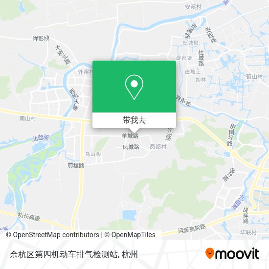 余杭区第四机动车排气检测站地图